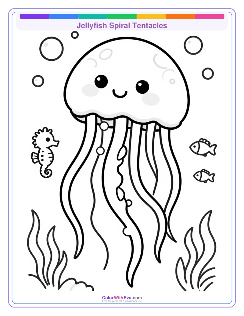 Jellyfish Spiral Tentacles preview