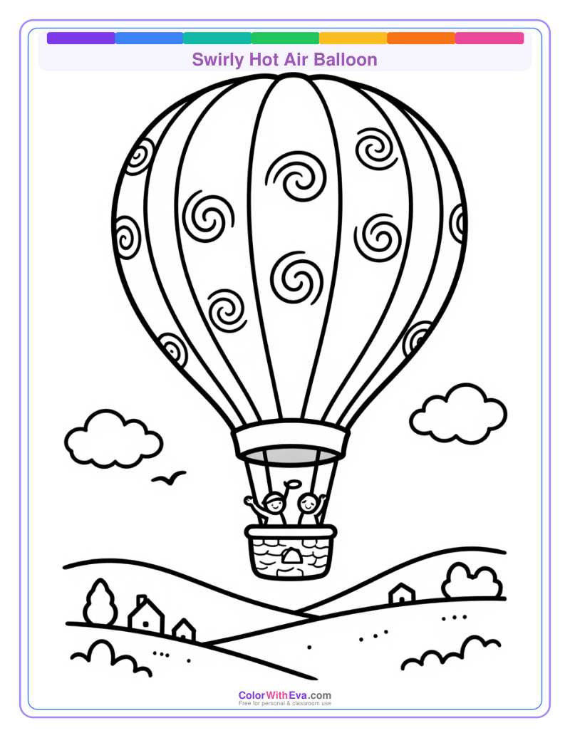Swirly Hot Air Balloon preview