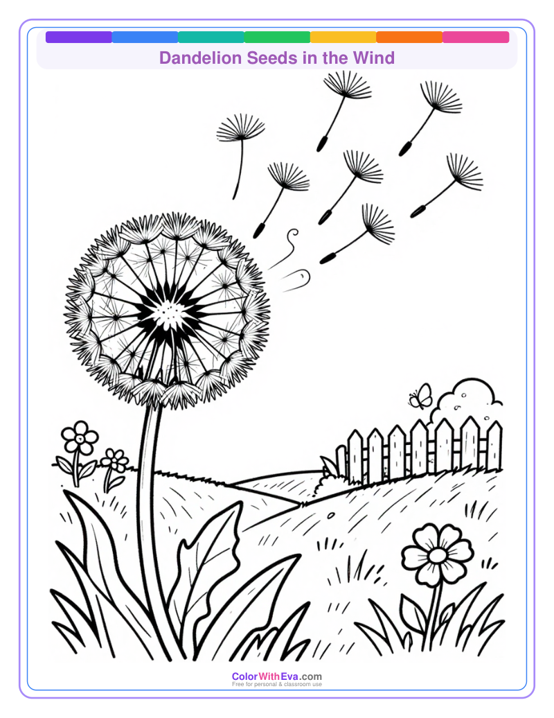Dandelion Seeds in the Wind preview