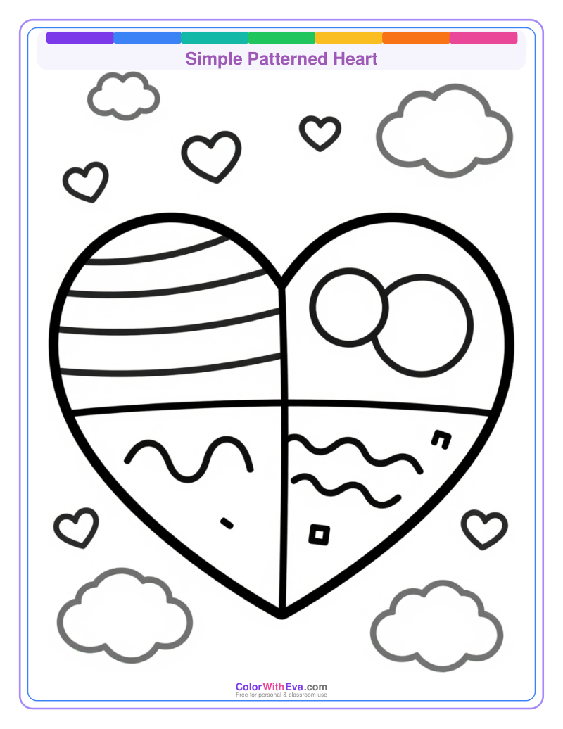 Simple Patterned Heart preview