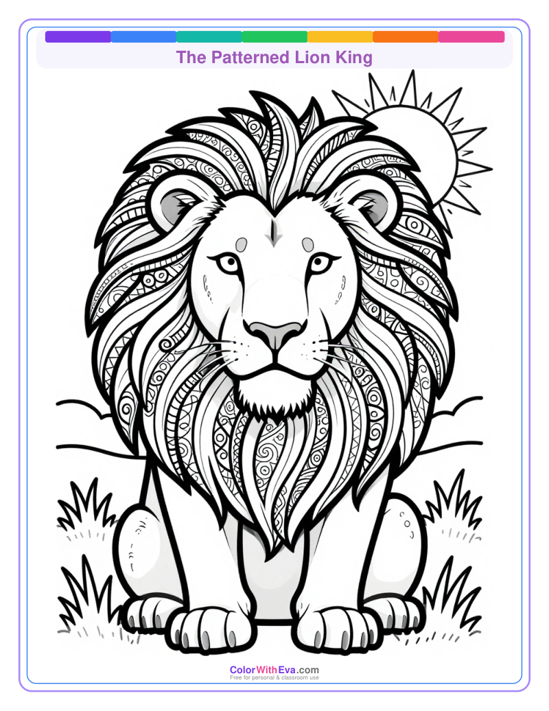 The Patterned Lion King preview