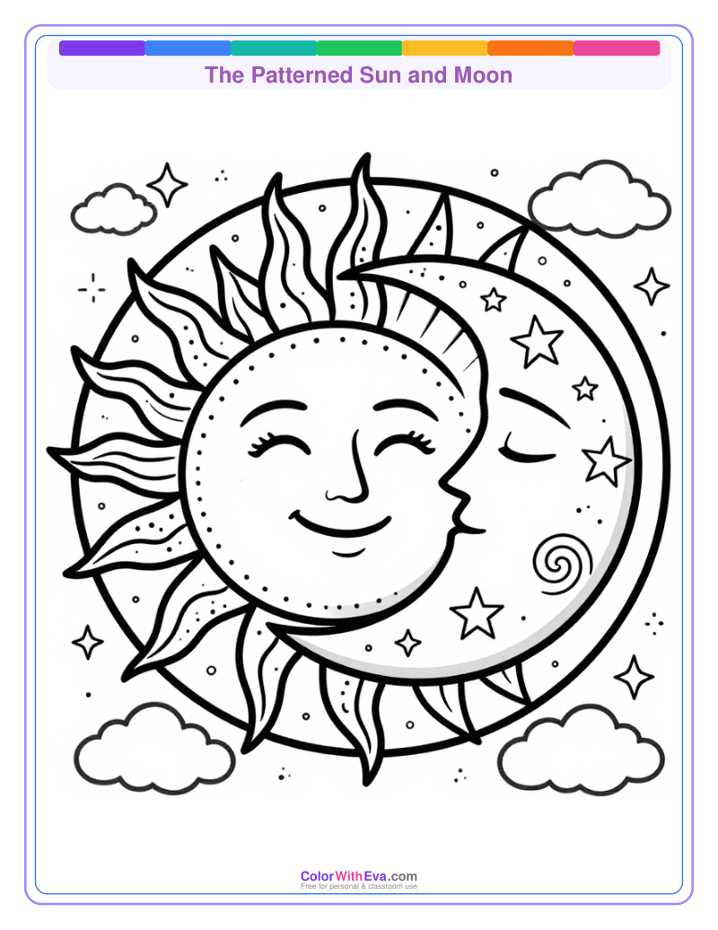 The Patterned Sun and Moon preview