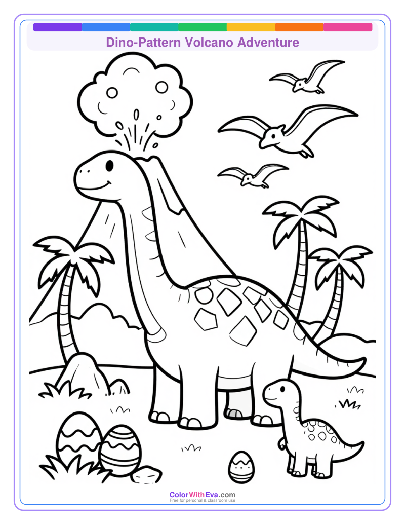 Dino-Pattern Volcano Adventure thumbnail