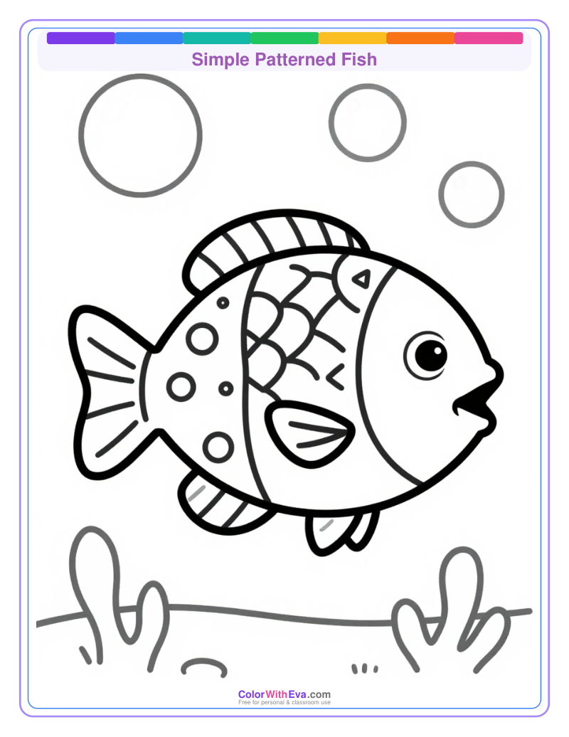 Simple Patterned Fish preview