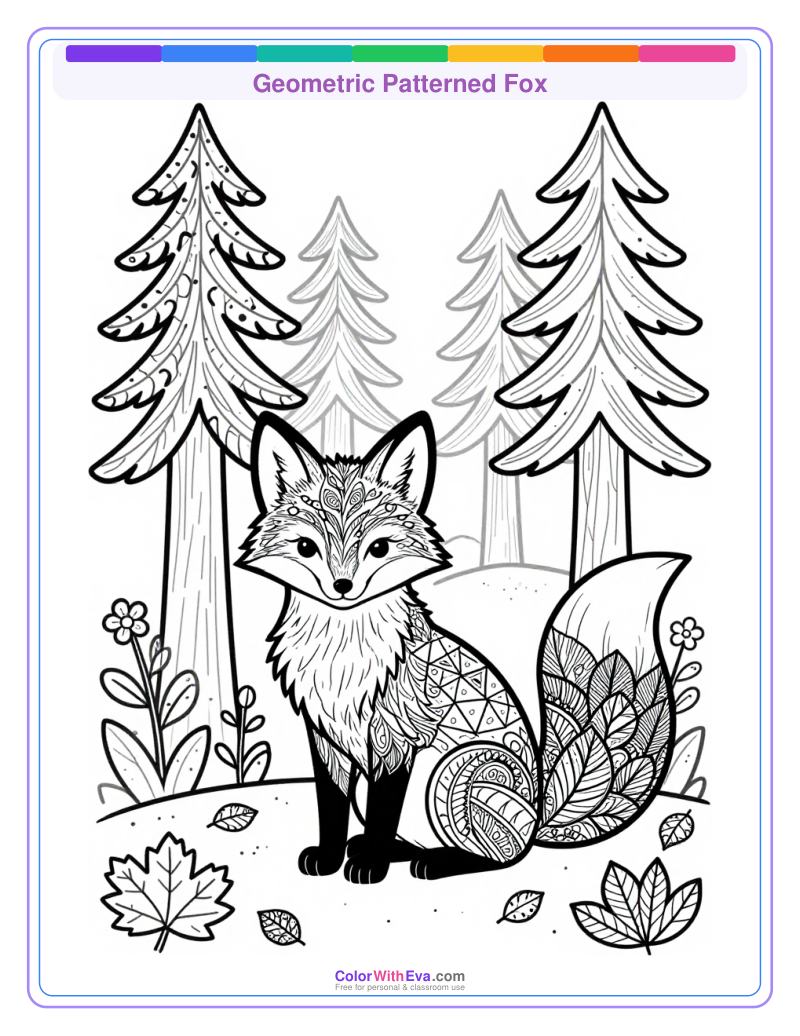 Geometric Patterned Fox preview