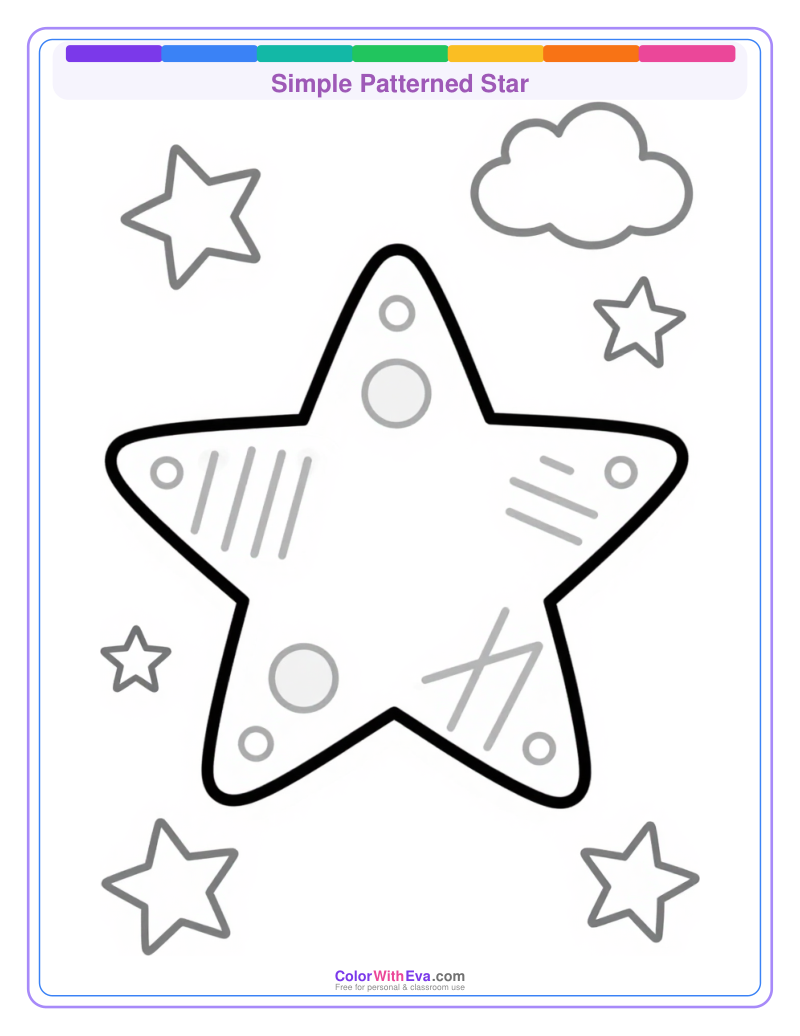 Simple Patterned Star preview
