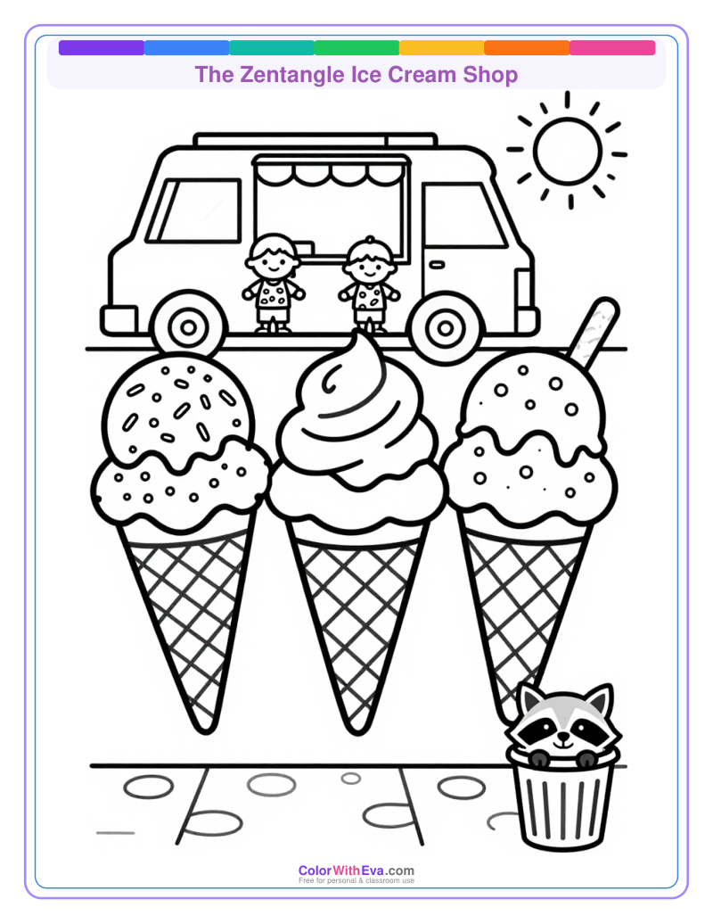 The Zentangle Ice Cream Shop preview