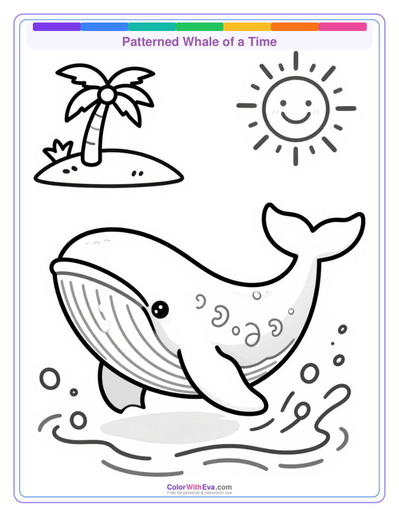 Patterned Whale of a Time preview