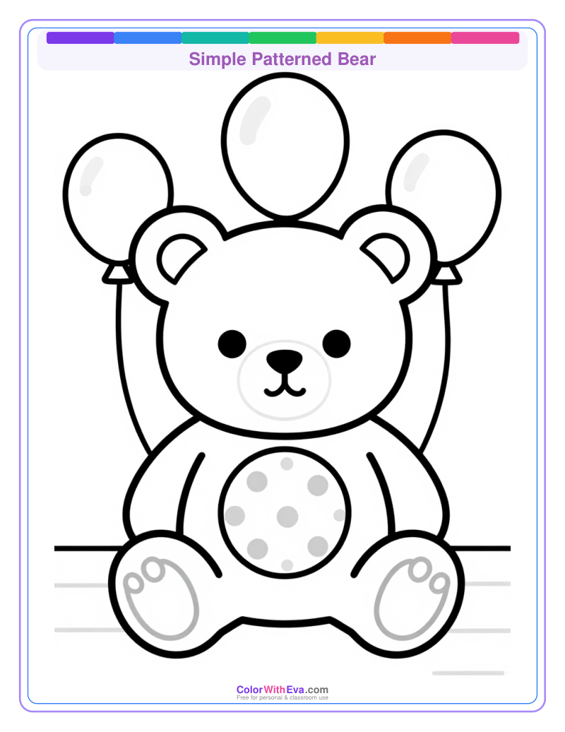 Simple Patterned Bear preview