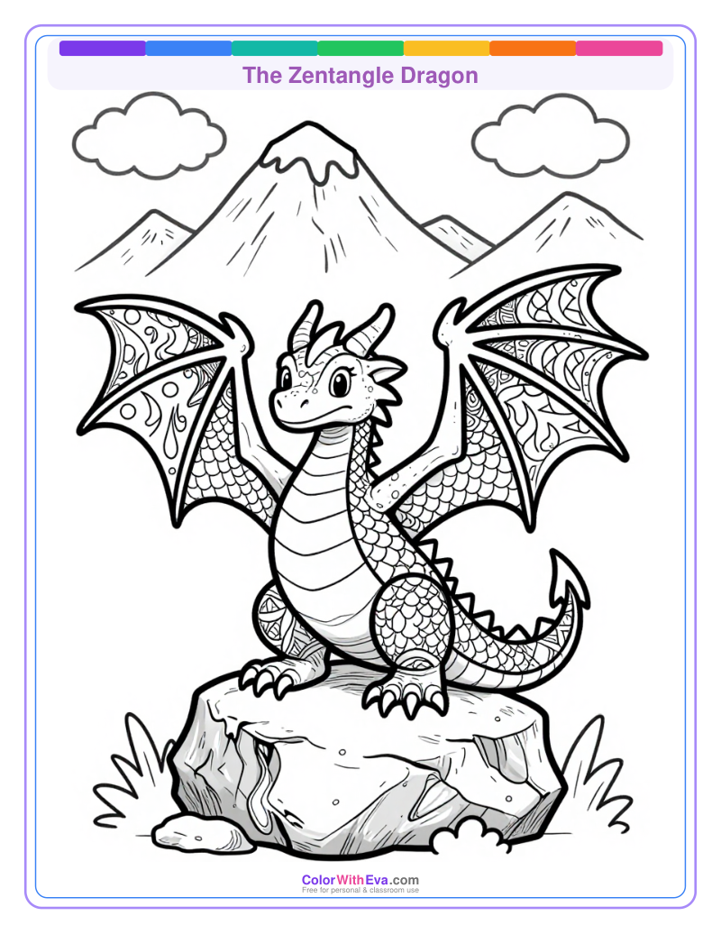 The Zentangle Dragon preview