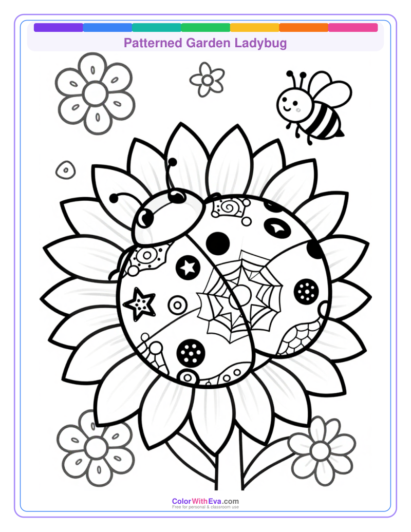 Patterned Garden Ladybug preview