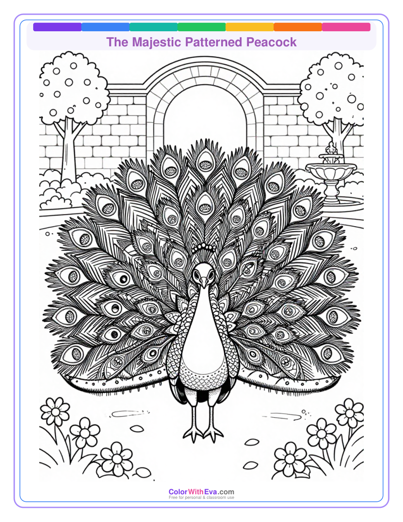 The Majestic Patterned Peacock preview