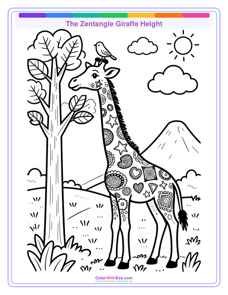 The Zentangle Giraffe Height thumbnail