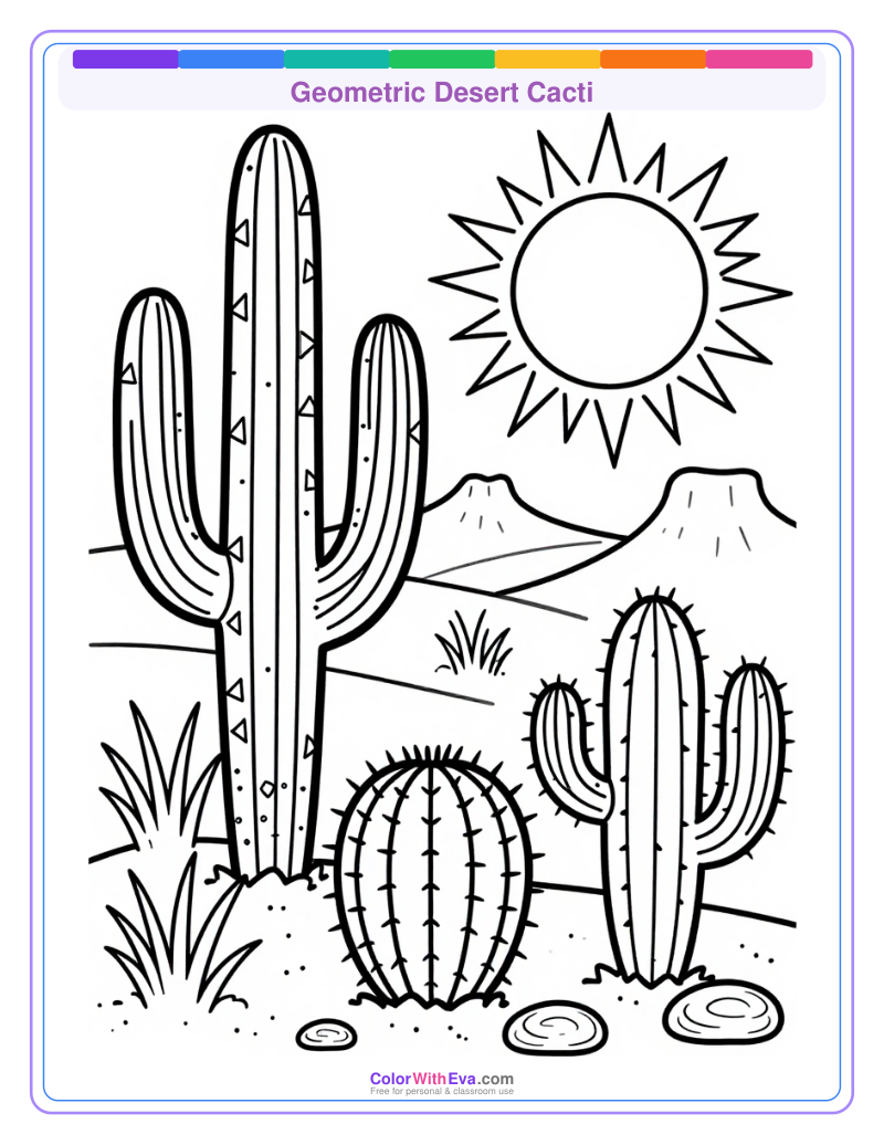 Geometric Desert Cacti preview