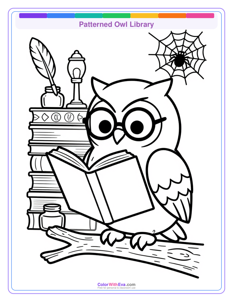 Patterned Owl Library preview