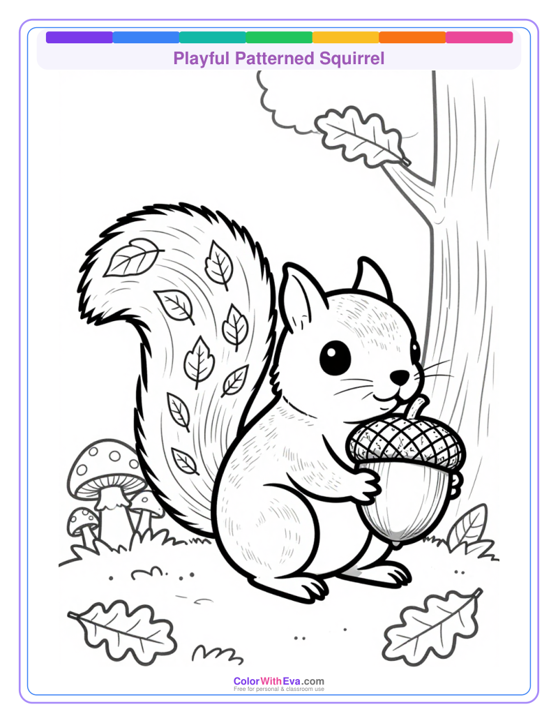 Playful Patterned Squirrel preview