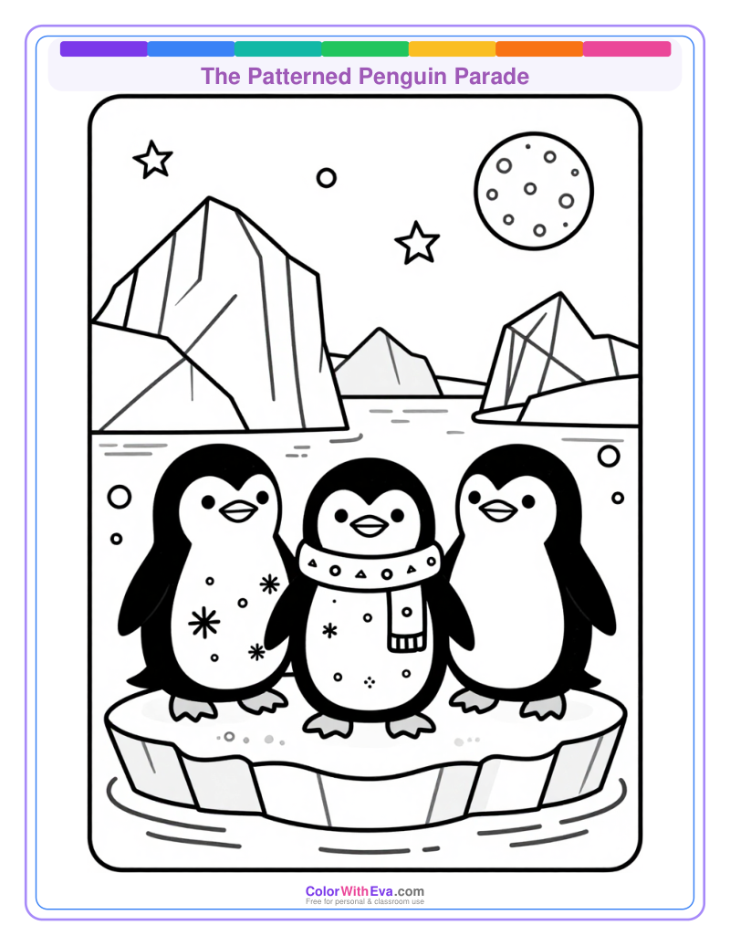 The Patterned Penguin Parade preview