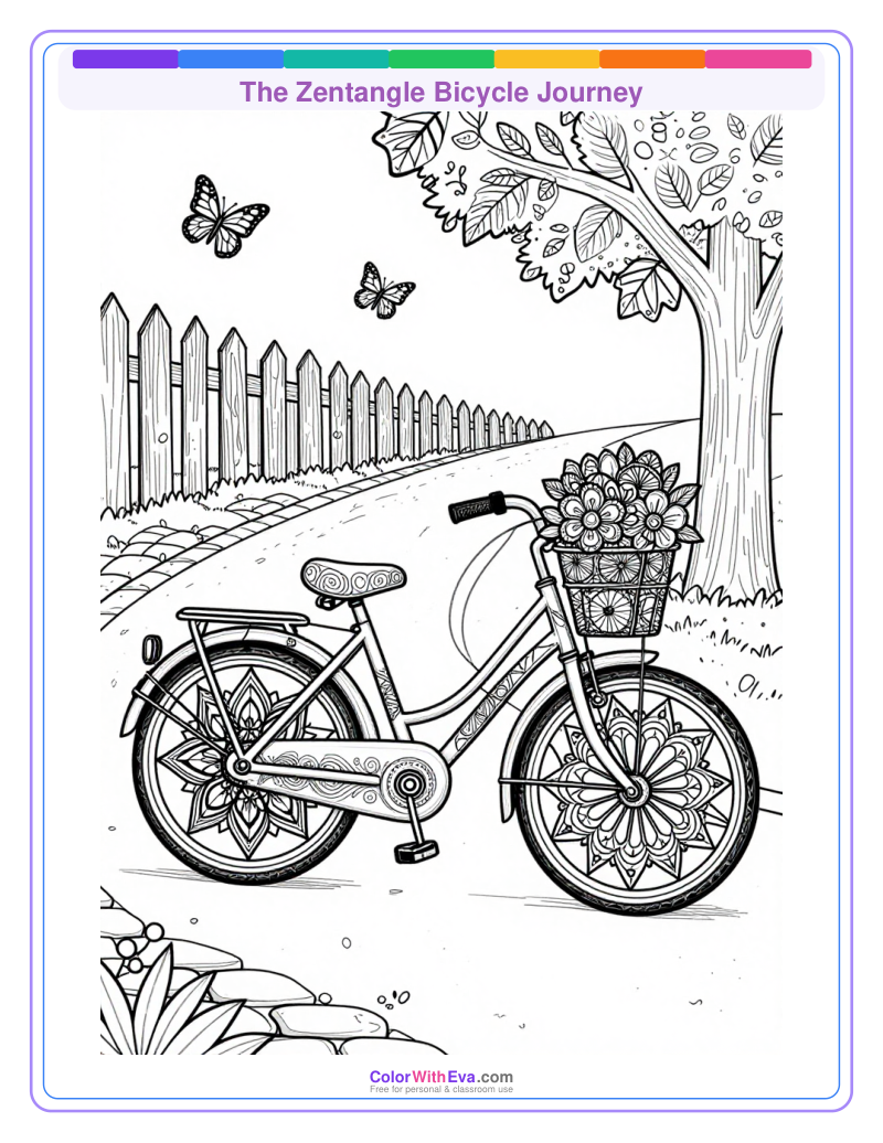 The Zentangle Bicycle Journey preview