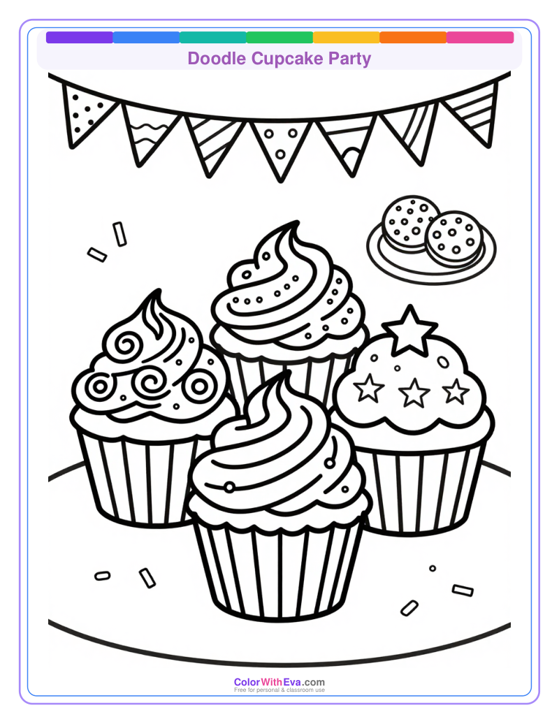 Doodle Cupcake Party preview