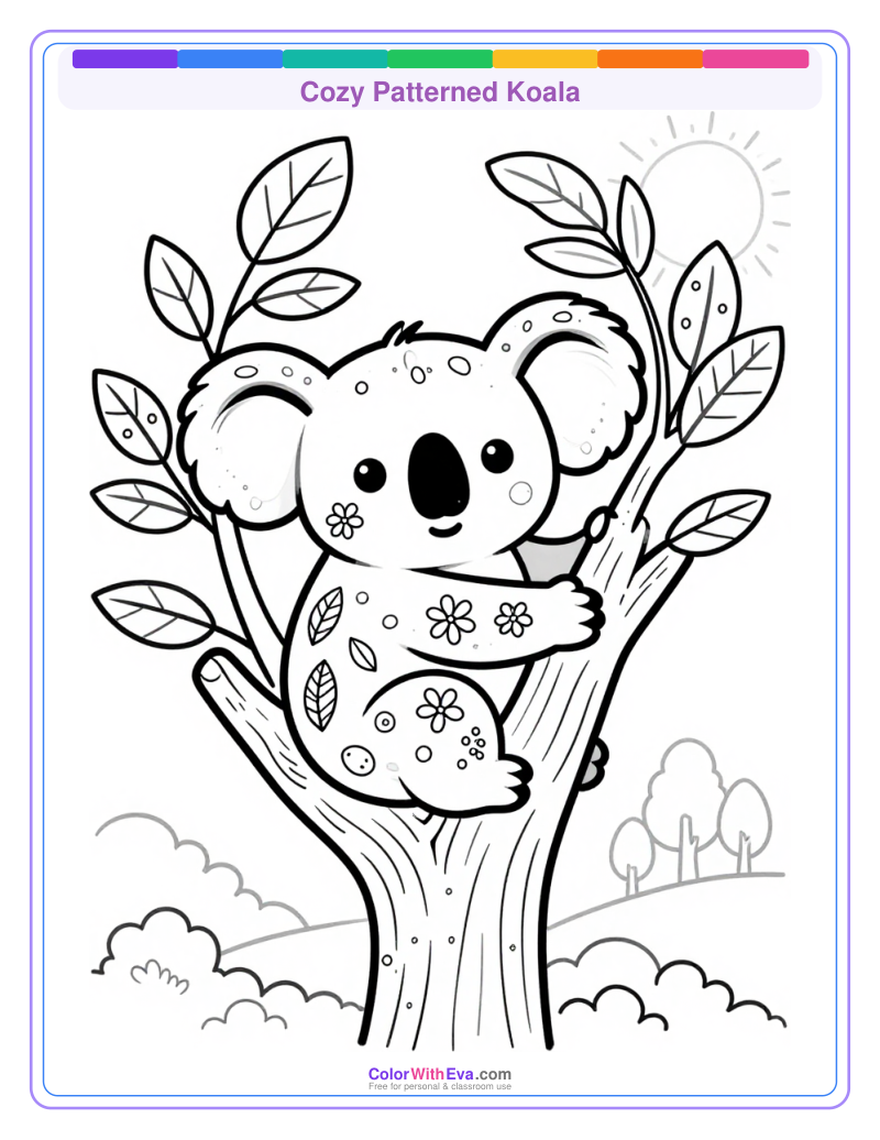 Cozy Patterned Koala preview