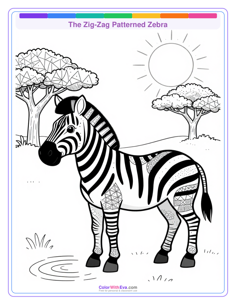 The Zig-Zag Patterned Zebra preview