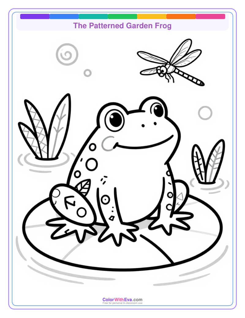 The Patterned Garden Frog preview