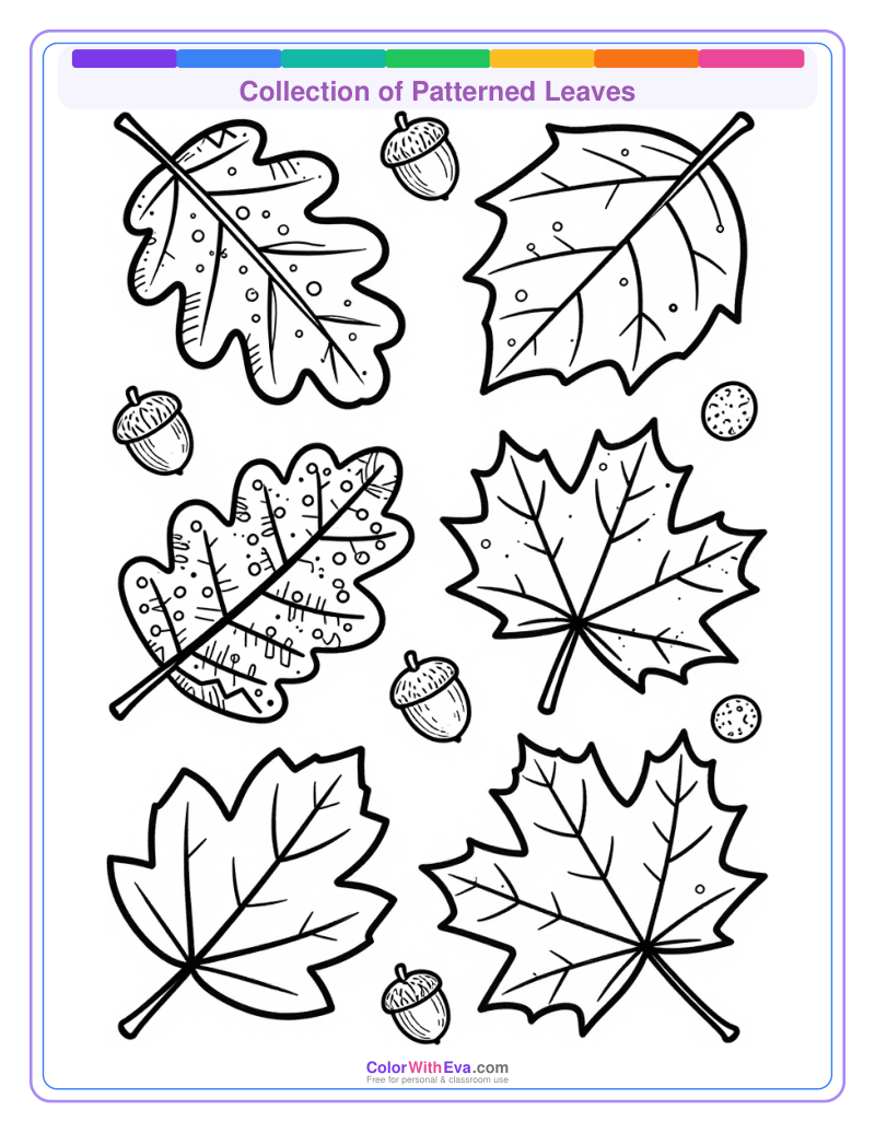 Collection of Patterned Leaves preview