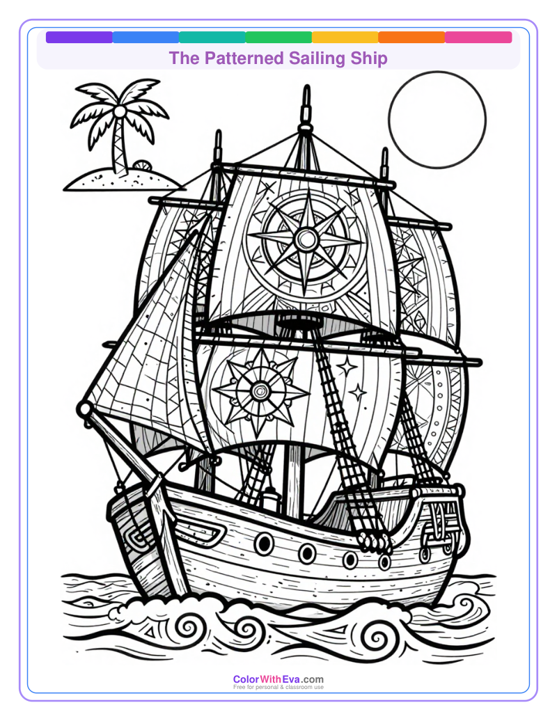 The Patterned Sailing Ship preview
