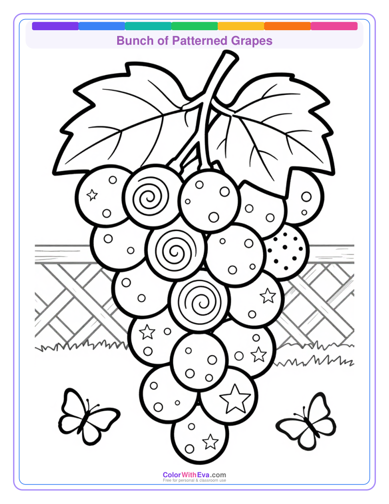 Bunch of Patterned Grapes preview