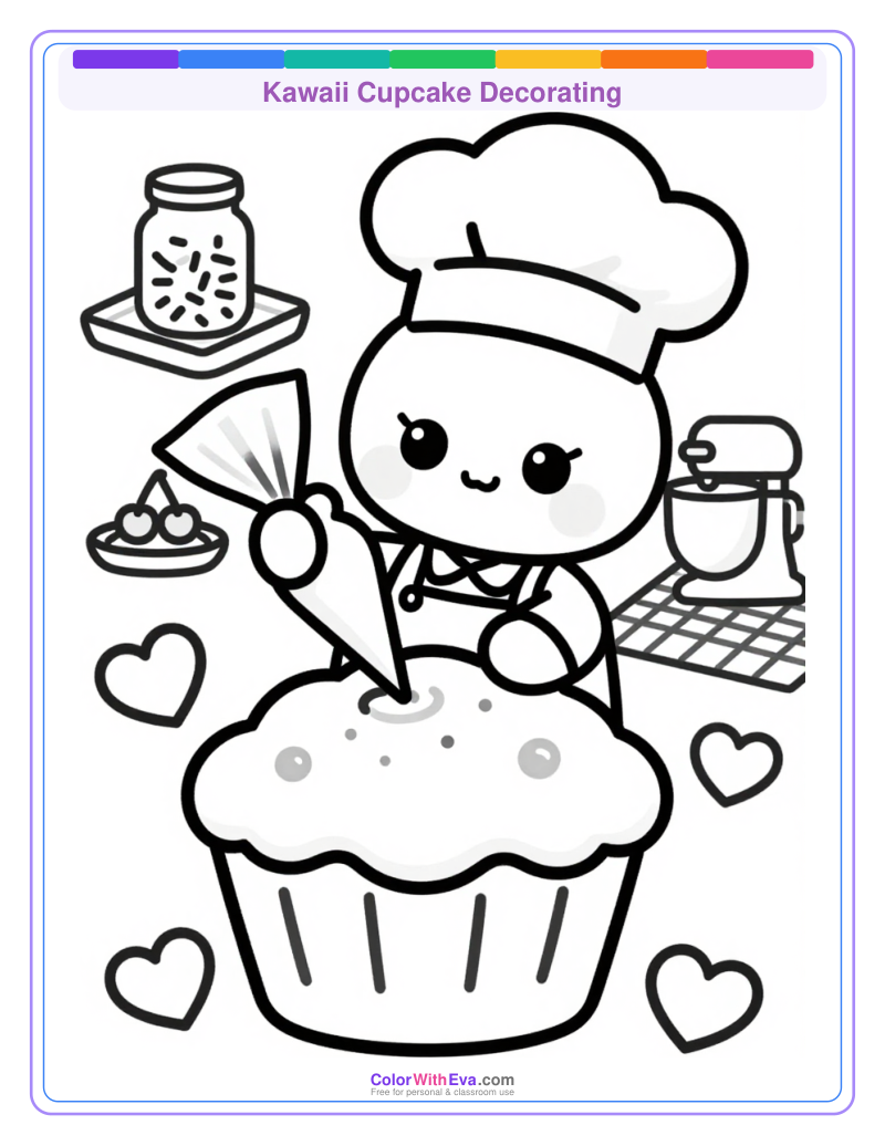 Kawaii Cupcake Decorating preview