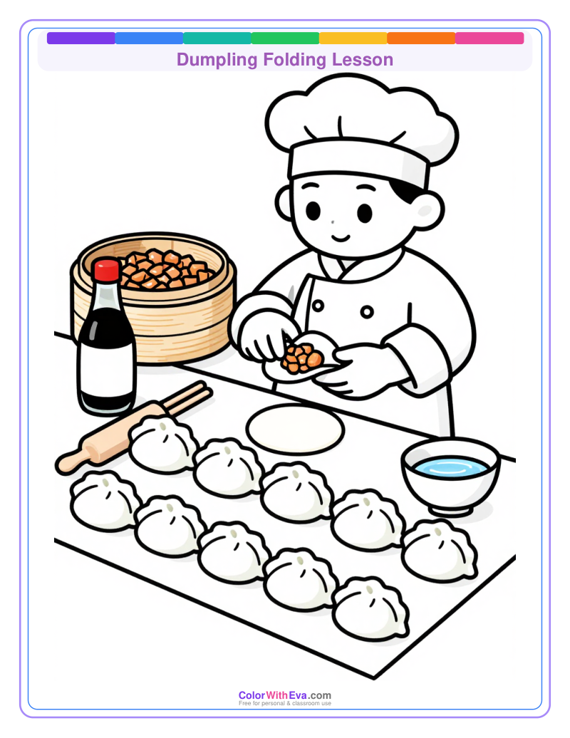 Dumpling Folding Lesson preview