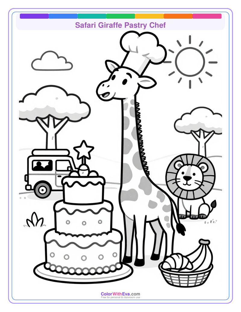 Safari Giraffe Pastry Chef thumbnail
