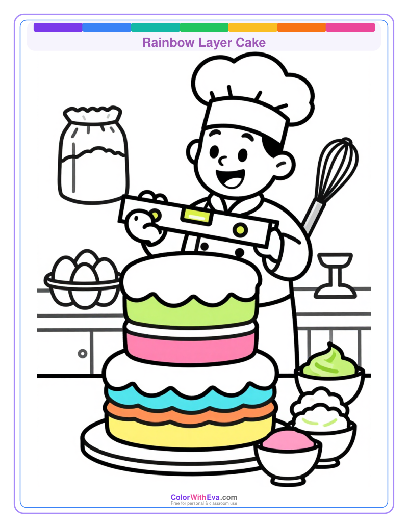 Rainbow Layer Cake preview