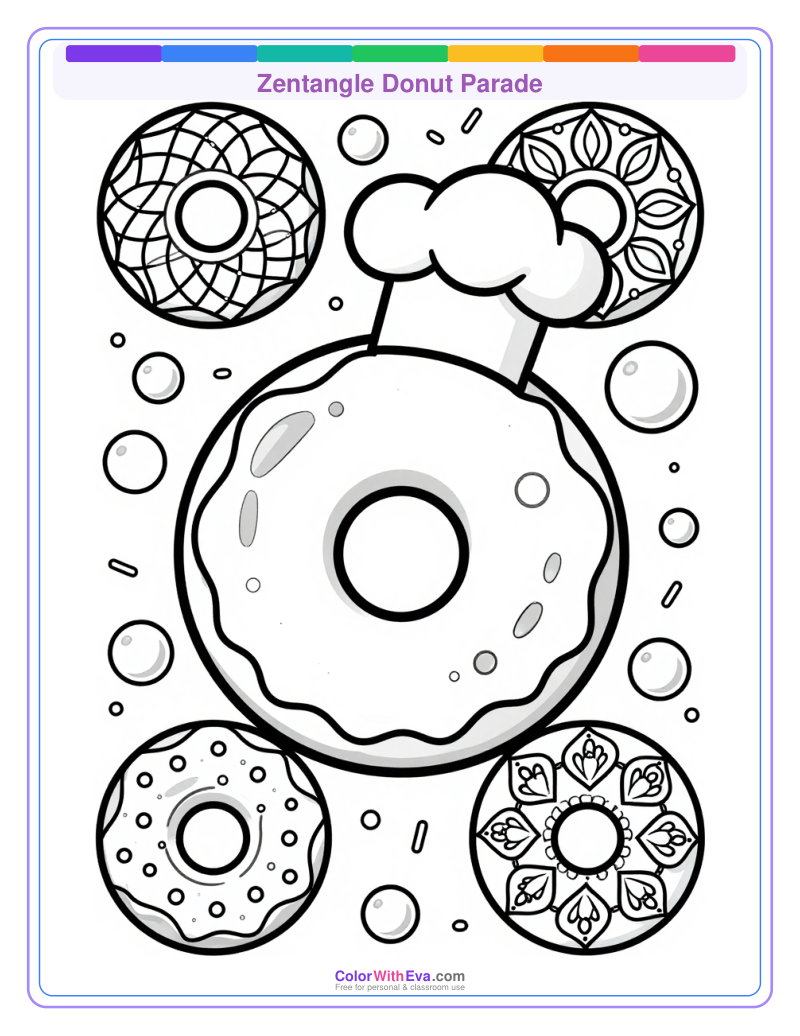 Zentangle Donut Parade thumbnail