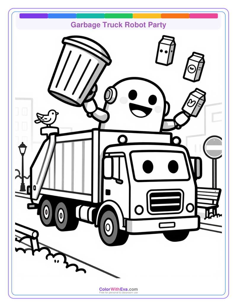 Garbage Truck Robot Party thumbnail