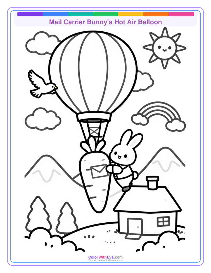 Mail Carrier Bunny's Hot Air Balloon thumbnail