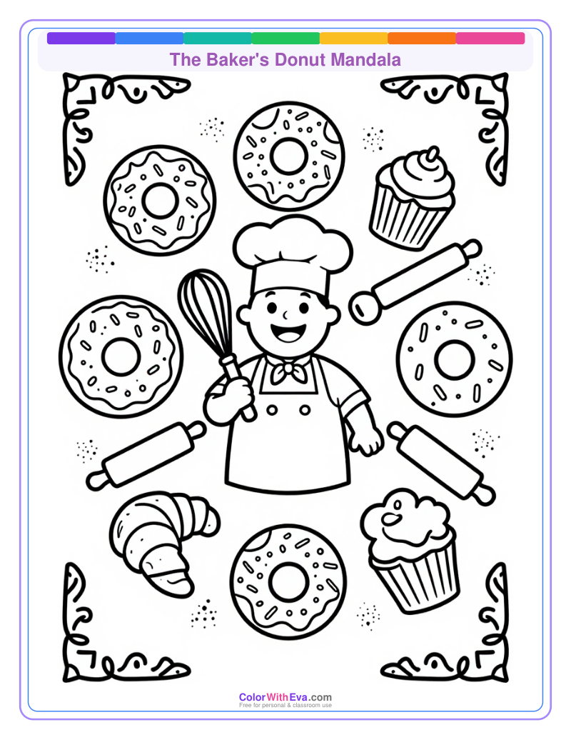 The Baker's Donut Mandala thumbnail