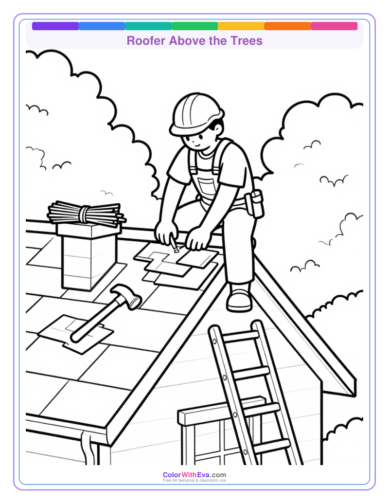 Roofer Above the Trees preview