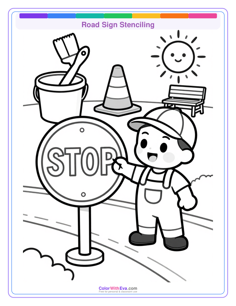 Road Sign Stenciling preview