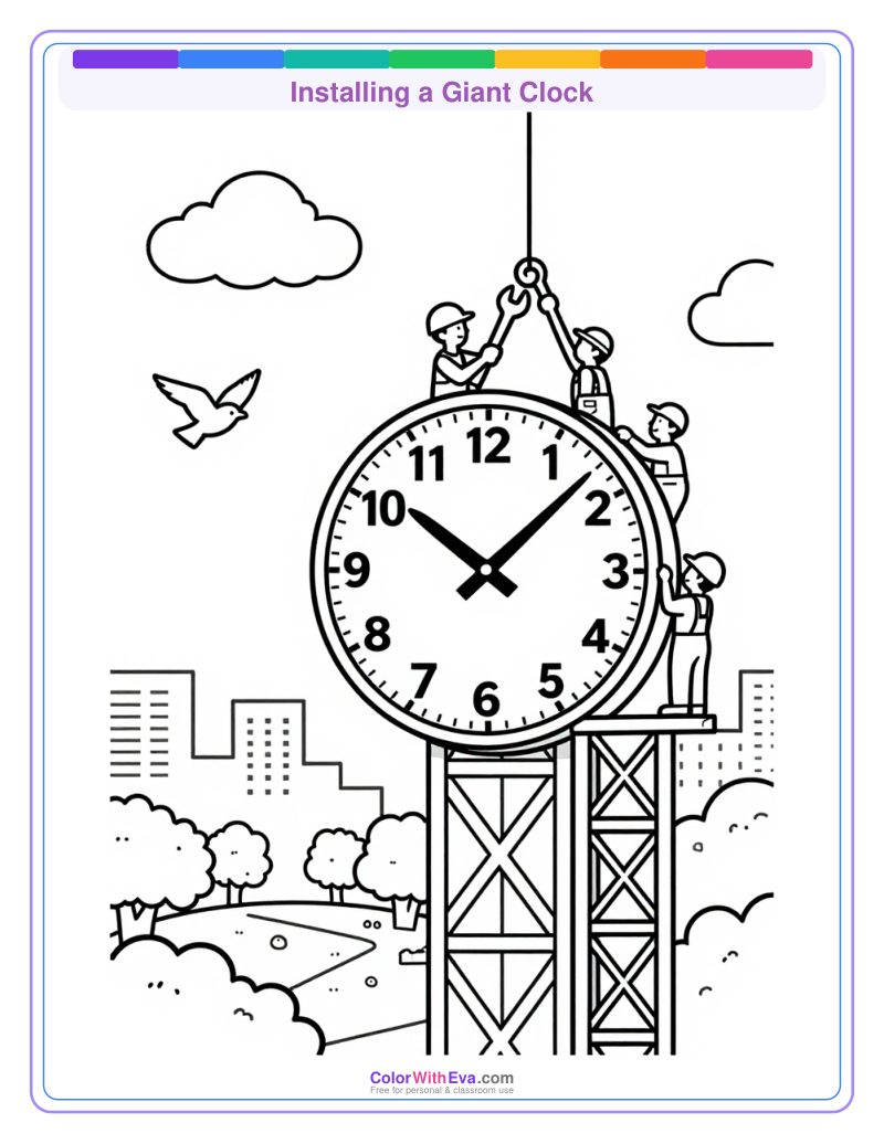 Installing a Giant Clock preview