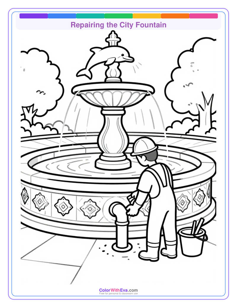 Repairing the City Fountain preview