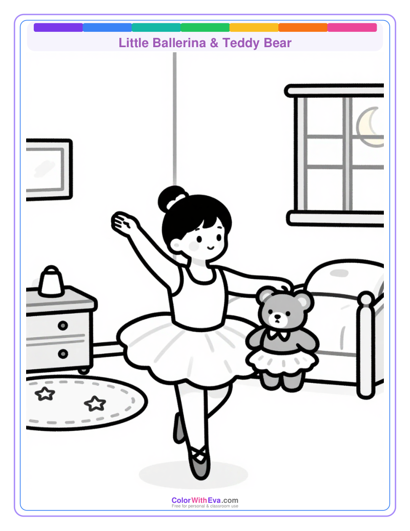Little Ballerina & Teddy Bear preview