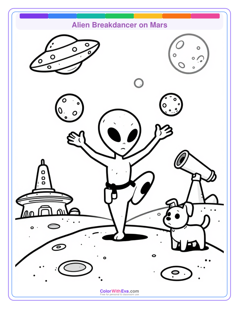 Alien Breakdancer on Mars thumbnail