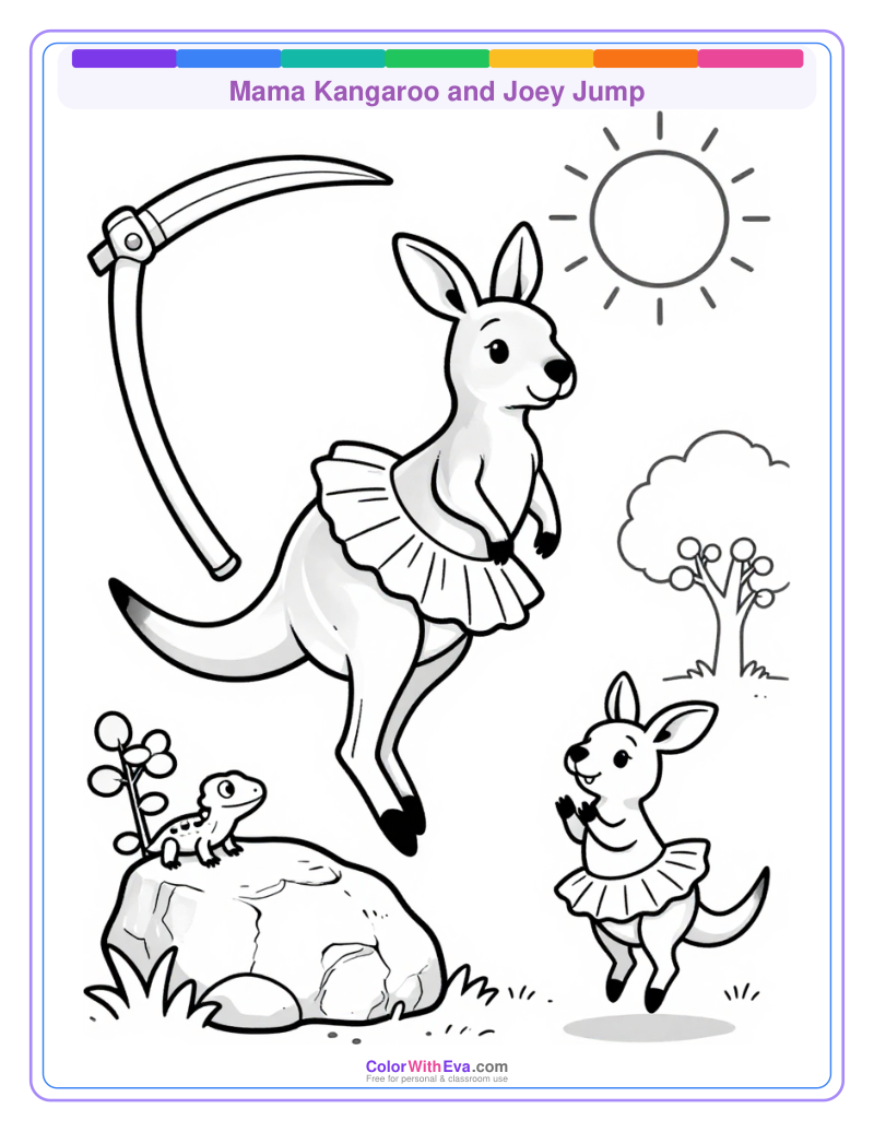 Mama Kangaroo and Joey Jump thumbnail