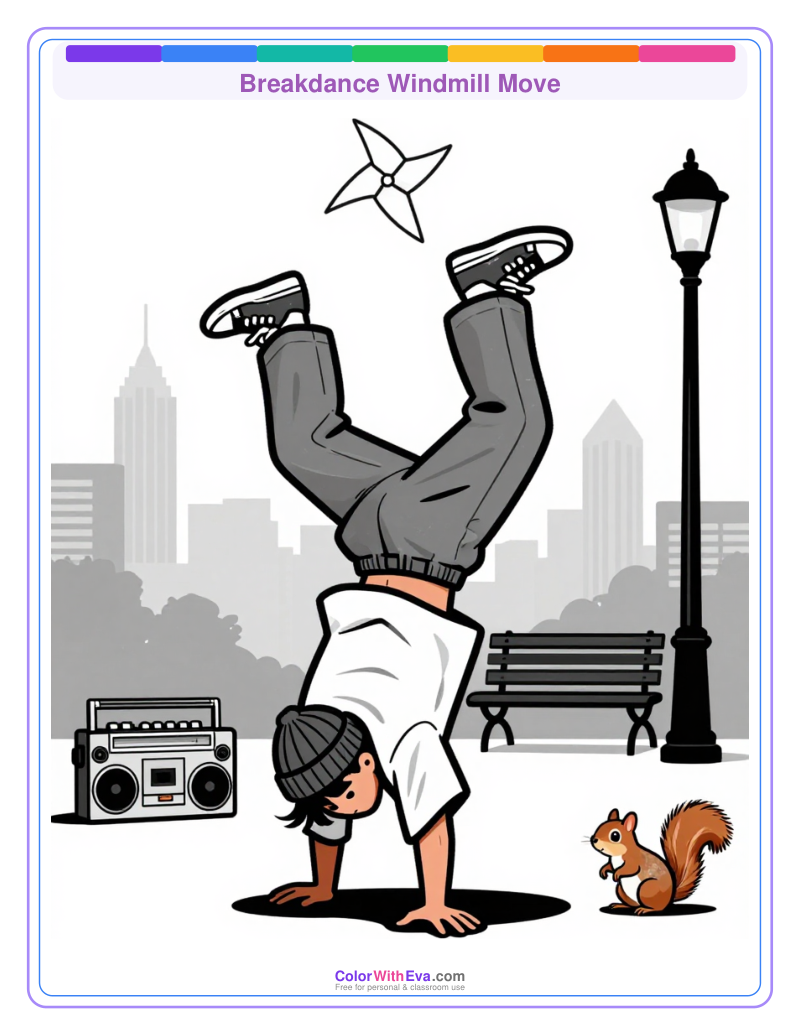 Breakdance Windmill Move preview