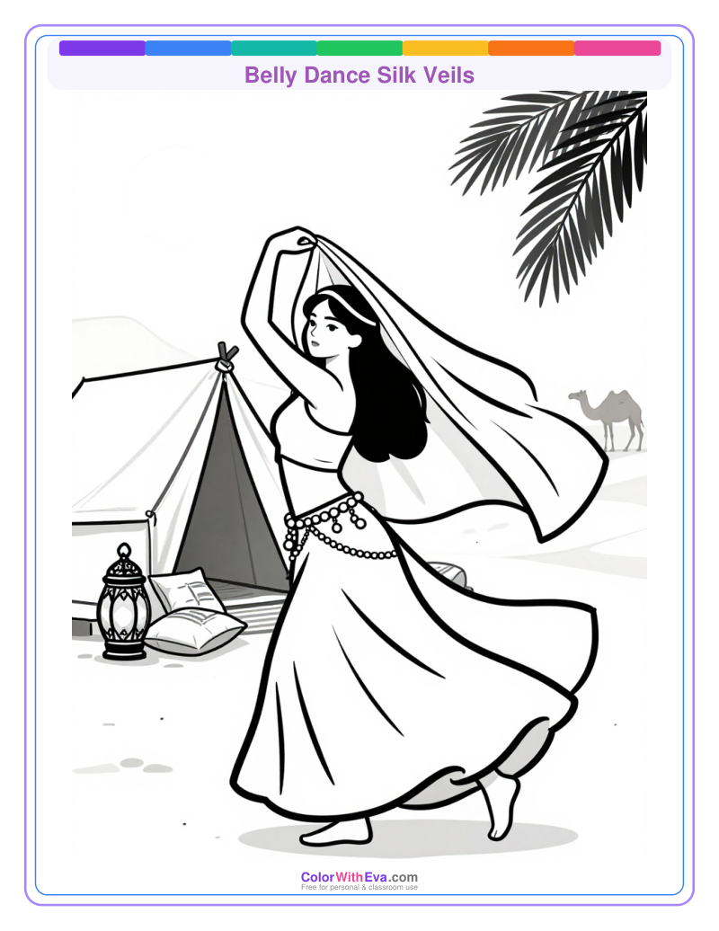 Belly Dance Silk Veils preview