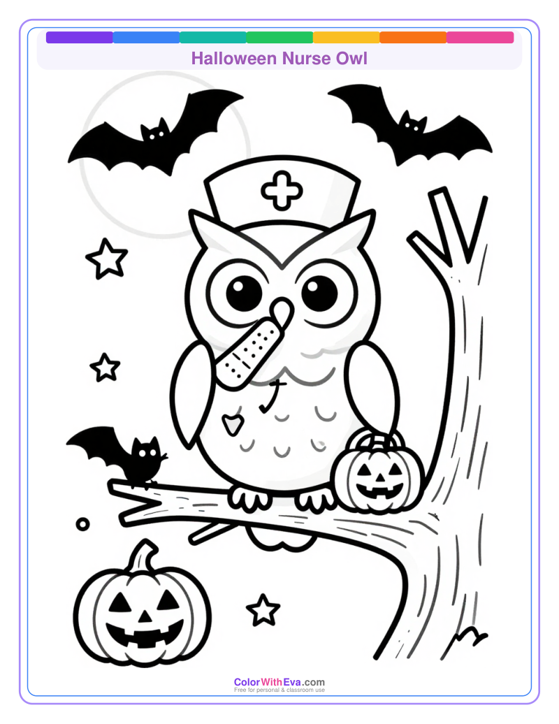Halloween Nurse Owl thumbnail