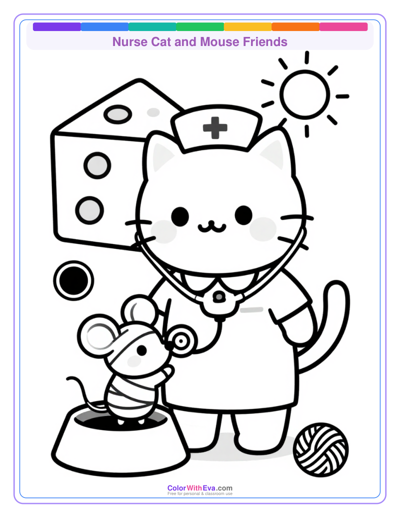 Nurse Cat and Mouse Friends thumbnail