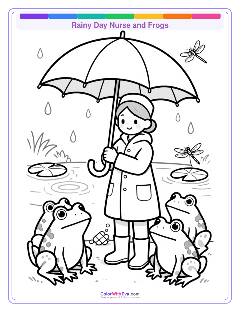 Rainy Day Nurse and Frogs thumbnail