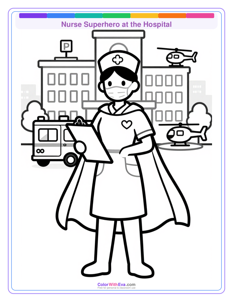 Nurse Superhero at the Hospital thumbnail